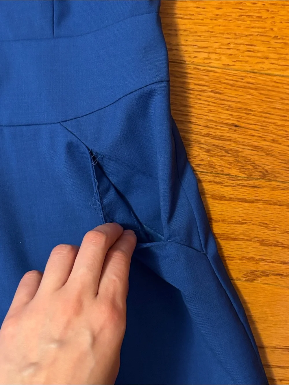 NEW J.Crew Wool Sleeveless Sheath Dress 10P 10 Petite Cobalt Blue Bright Pockets